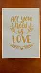 Quadro Decorativo All You Need Is Love