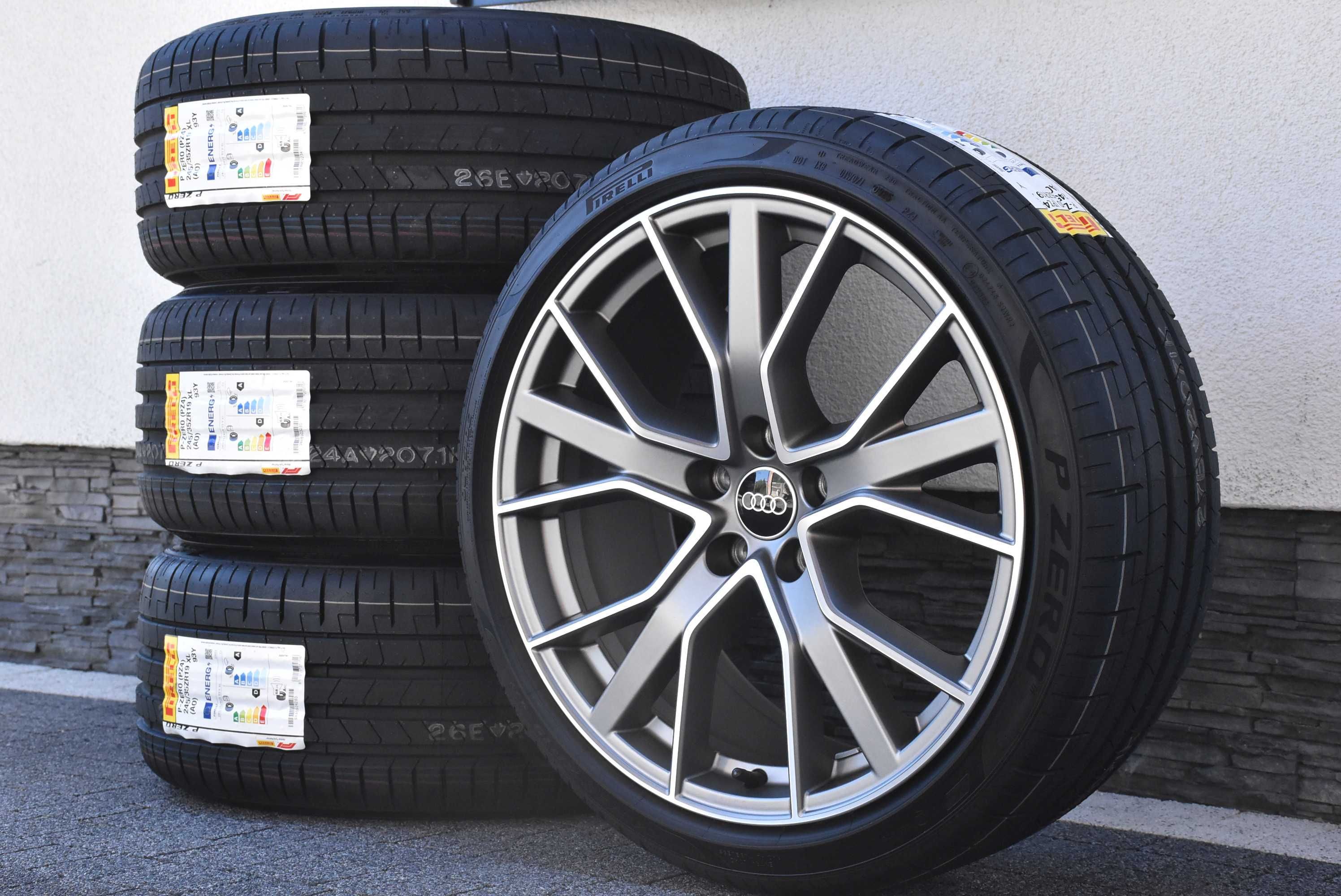 NOWE Koła OEM Audi A4 B9 8W 19" NOWE Pirelli AO 2025r oryginał A4 B8