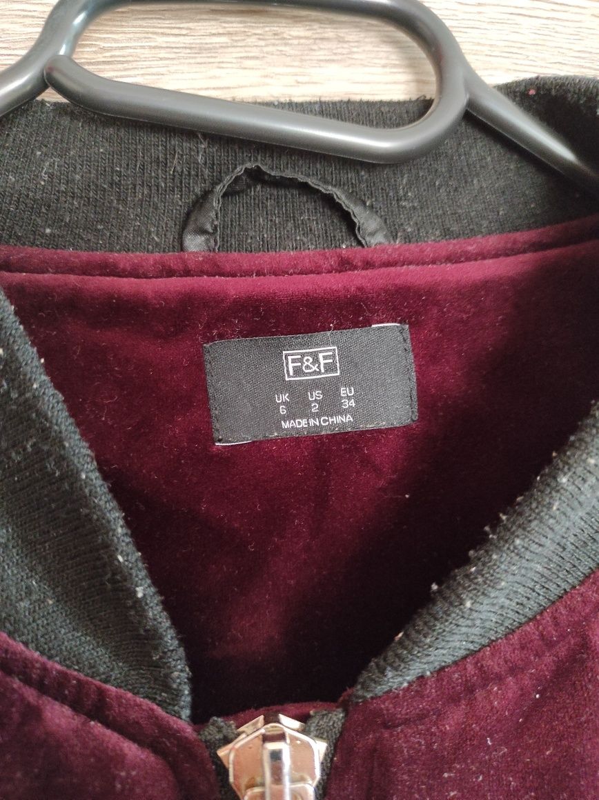 Welurowa bomberka F&F XS
