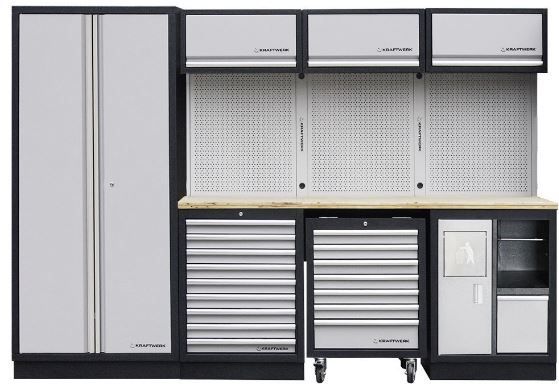 Armário Bancada Para Oficina com Sistema Modular