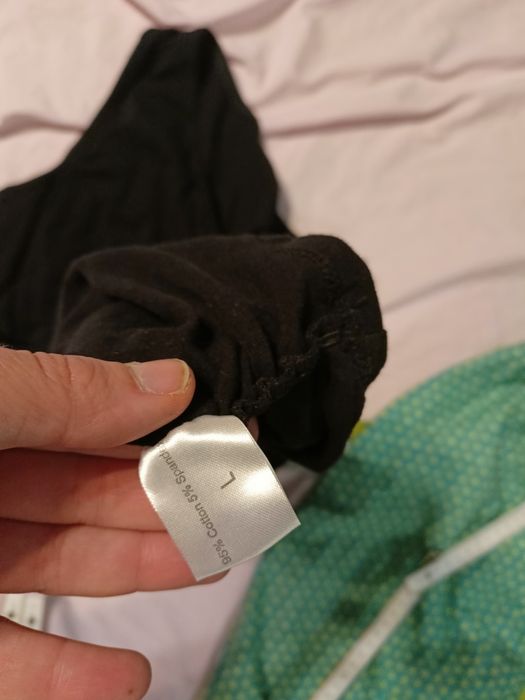 Bawełniana bluzka ciążowa czarna  40 L