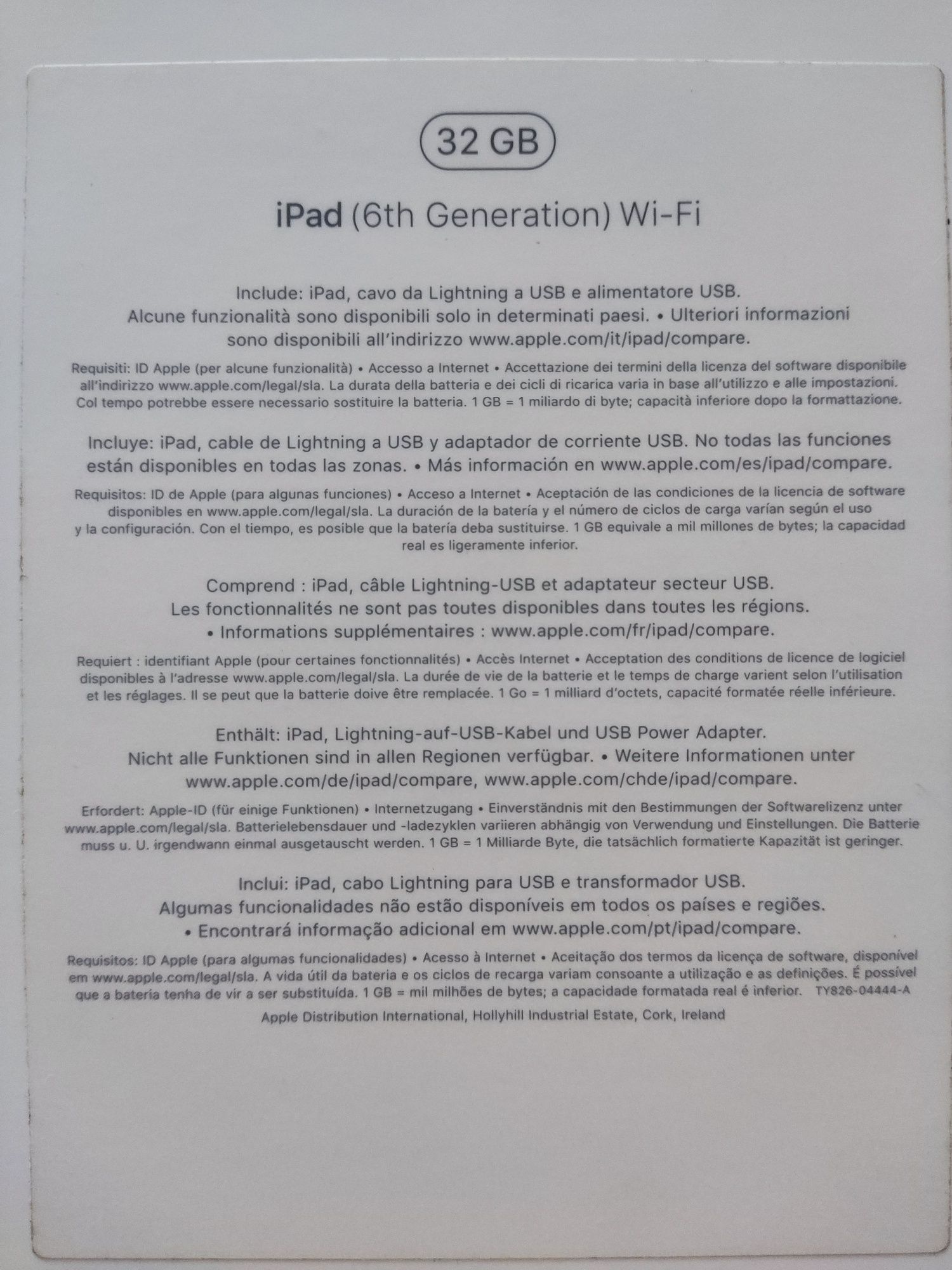 IPad 6ª geração 32GB