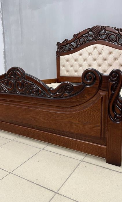 Ліжко Дуб 180х200, спальня Двохспальне ліжко