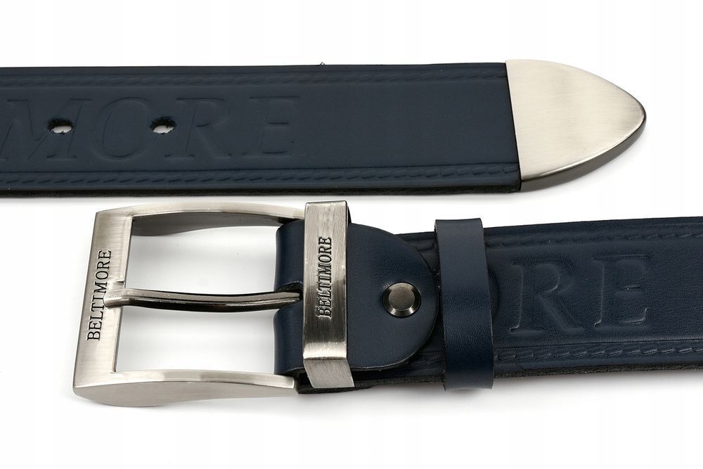 Męski pasek 115 130 cm do spodni jeans skórzany pas skóra naturalna