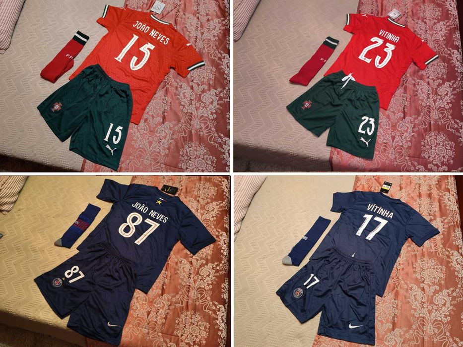 Equipamento PSG ou Portugal CRIANÇA Camisola João Neves | Vitinha