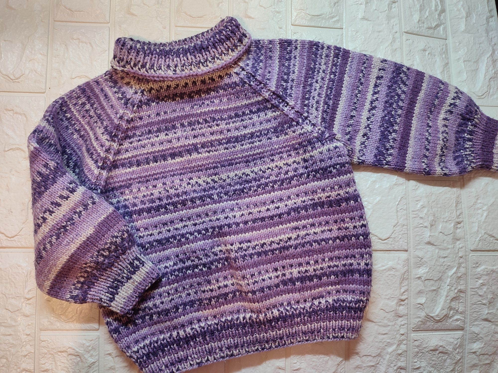 Шерстяной свитер для девочки от 3 до 5 лет