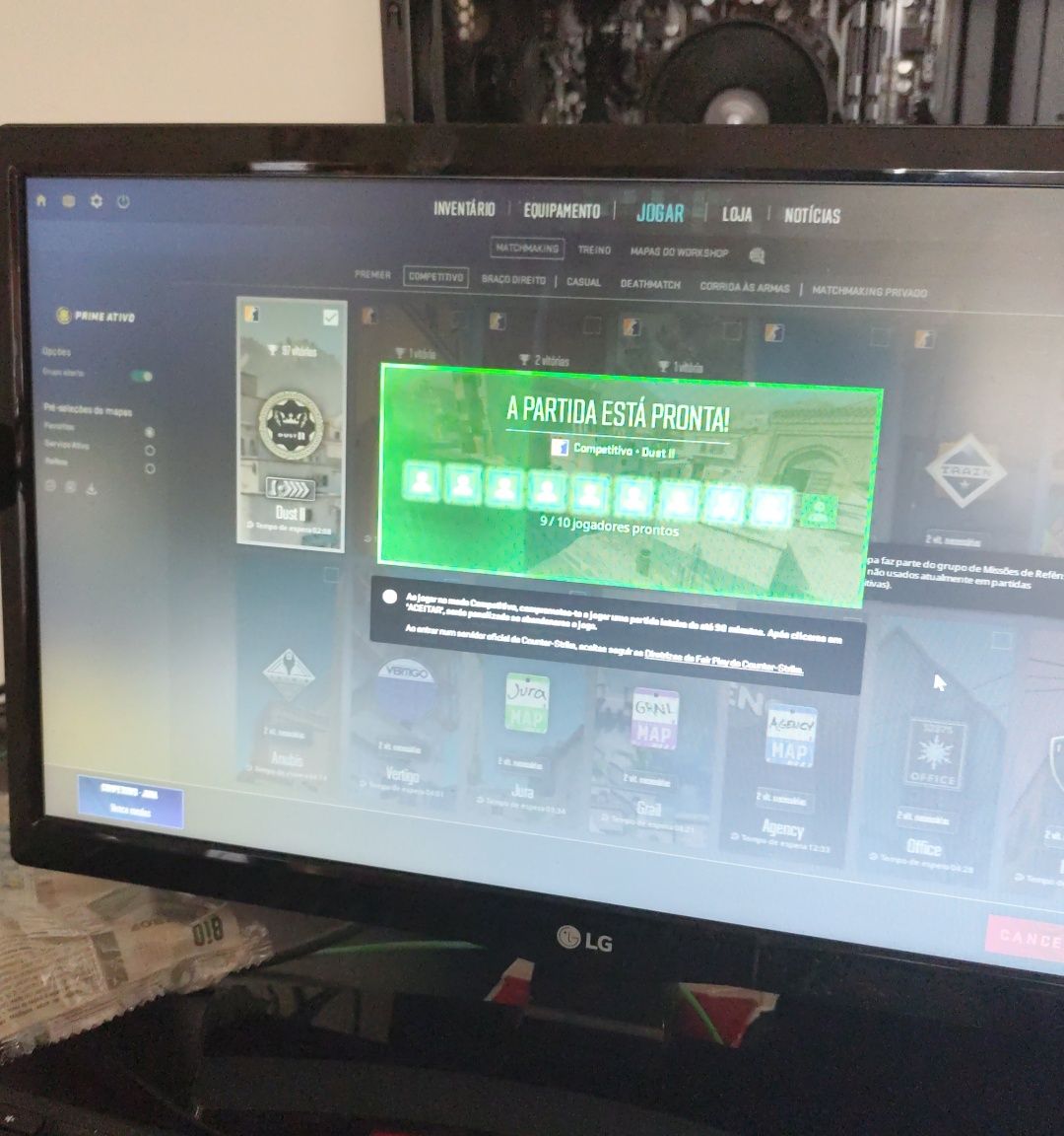 Monitor LG em bom estado