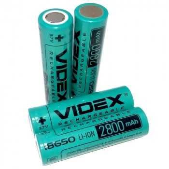 Аккумулятор Videx 18650 без защиты Li-Ion 2200-5000mAh 3.7V