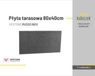 Płyta tarasowa lakierowana 80x40cm - VESTONE MUSSO INOX