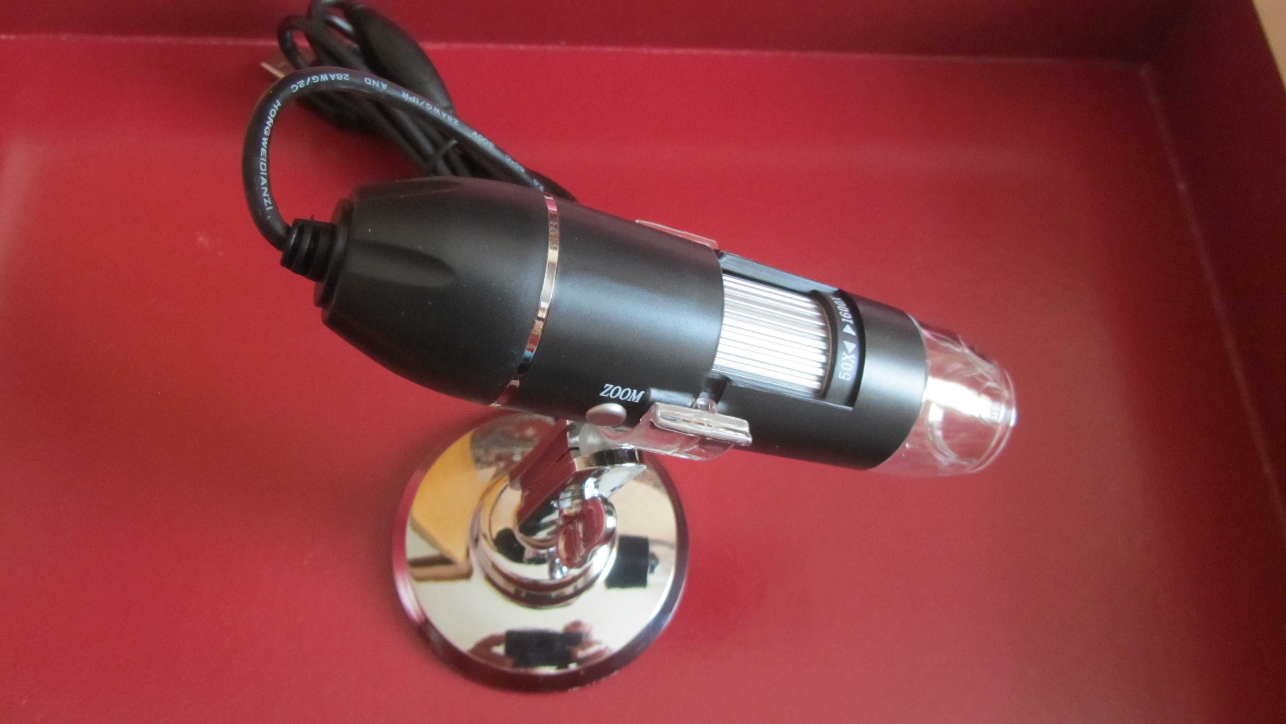 Цифровой электронный USB микроскоп 1600 x 2 Мп, подсветка 8 LED
