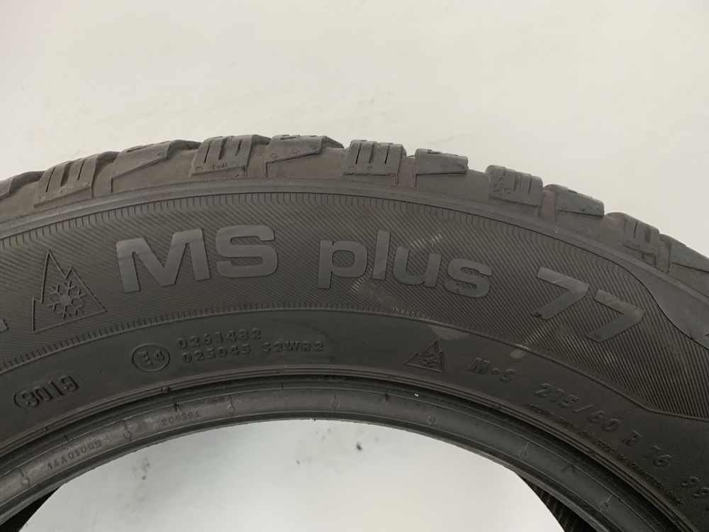 2x 215/60/16 Uniroyal MS plus 77 / 2019r 6mm / GWARANCJA