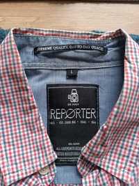 Męska koszula z krótkim rękawem marki Reporter - Rozmiar L