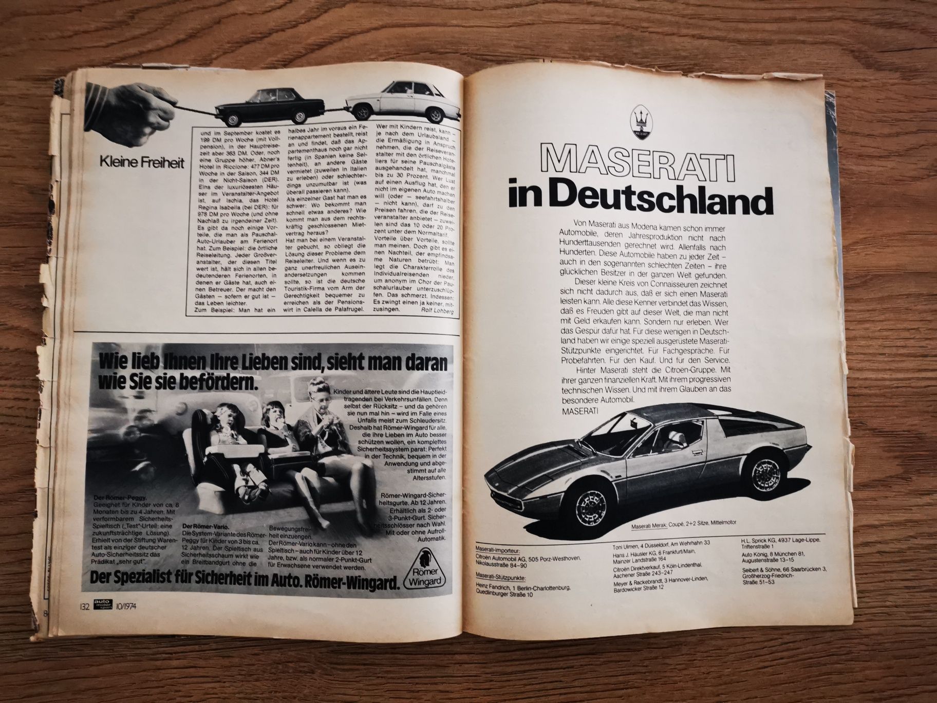 Czasopismo Auto Motor und Sport - maj 1974 roku (j. niemiecki)