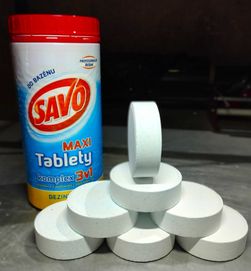 Chlor tabletki do basenu Savo 1,4 kg ( 7x 200g)