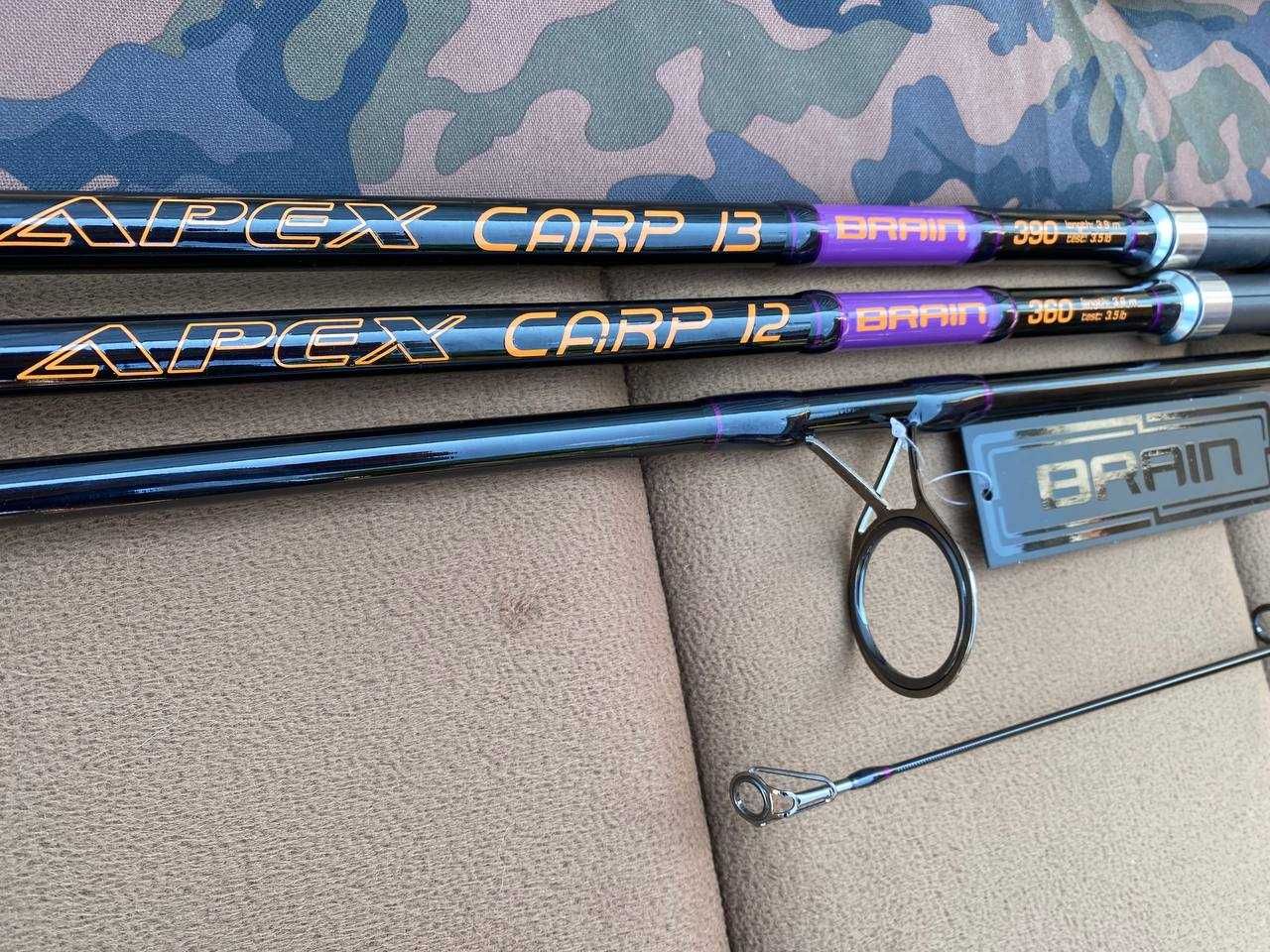 Коропові вудилища Brain Apex Carp брейн апекс дабл, спининг на карпа