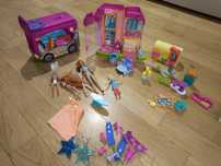 Zestaw Polly pocket z 2003r surf diner plus autobus kamper restauracja