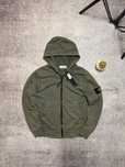 Zip Hoodie Stone Island Khaki Original
