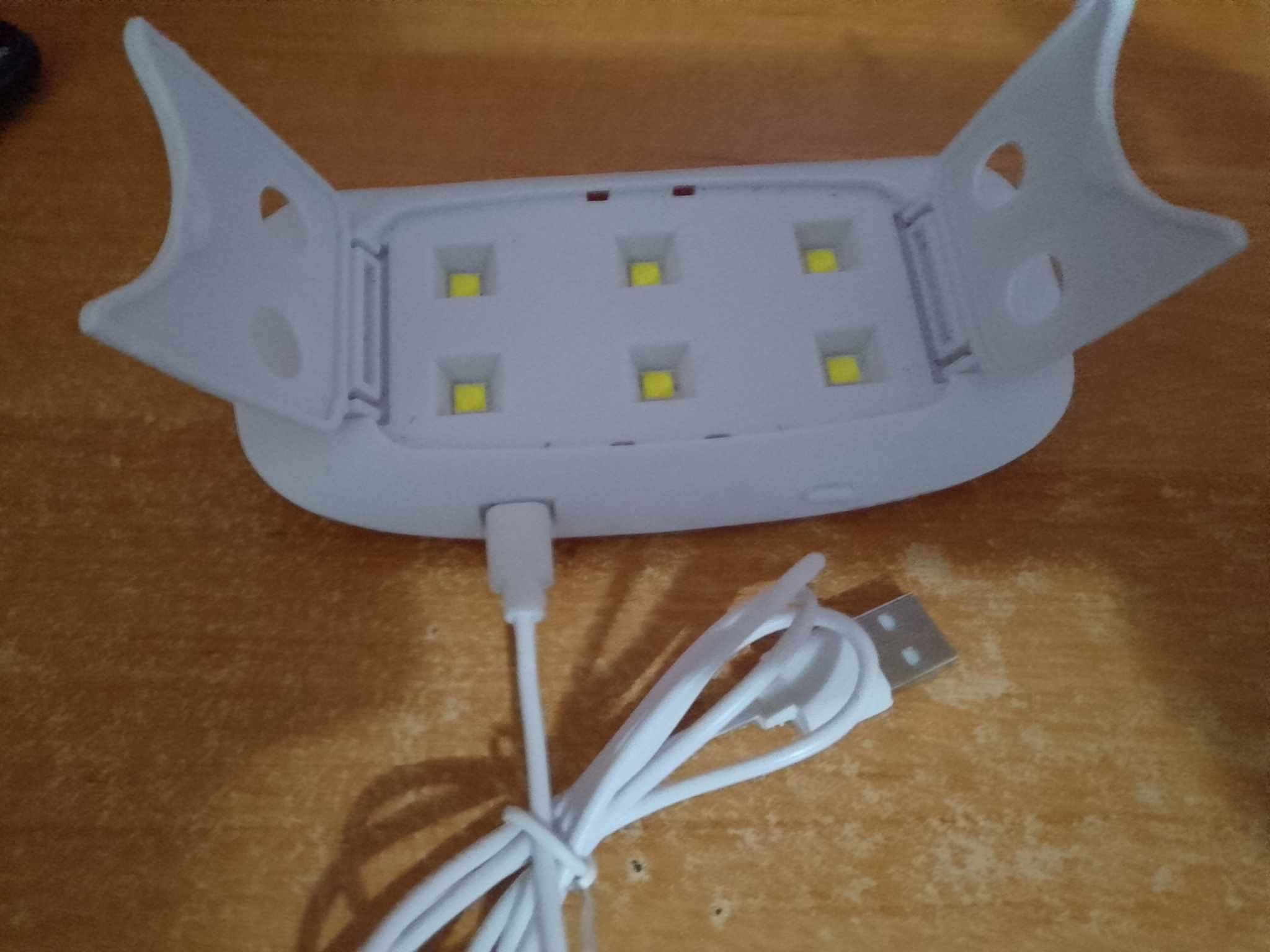 Компактна LED+UV лампа для манікюру та педикюру SUN mini 6W від USB
