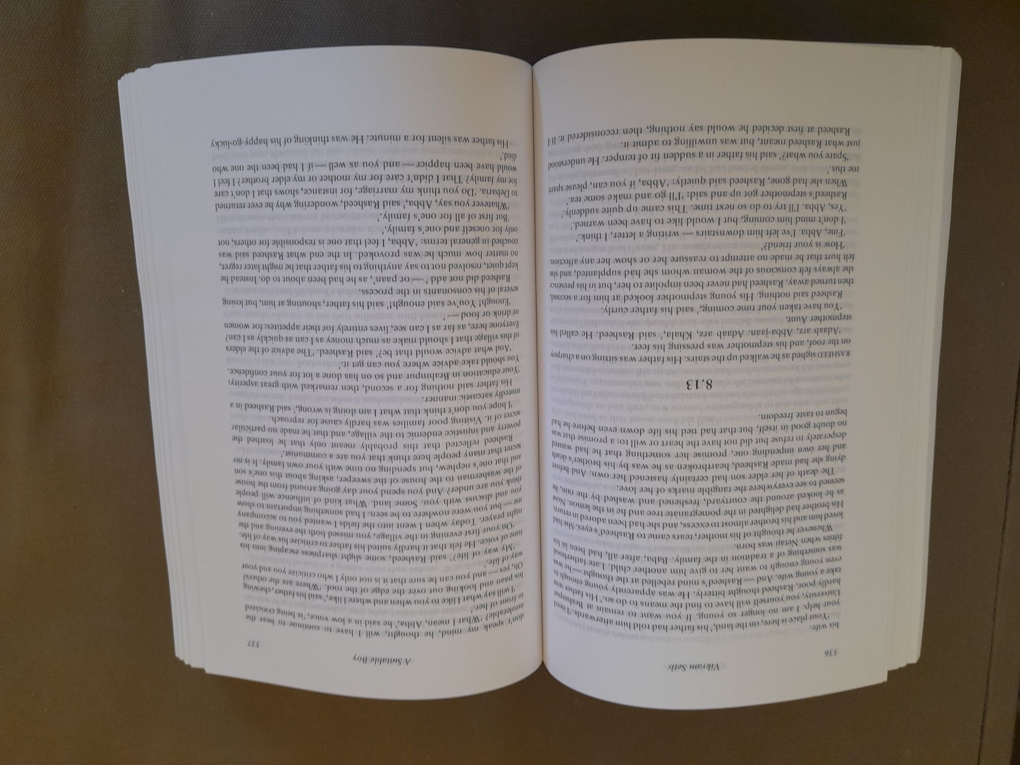 Livro "A Suitable Boy" de Vikram Seth