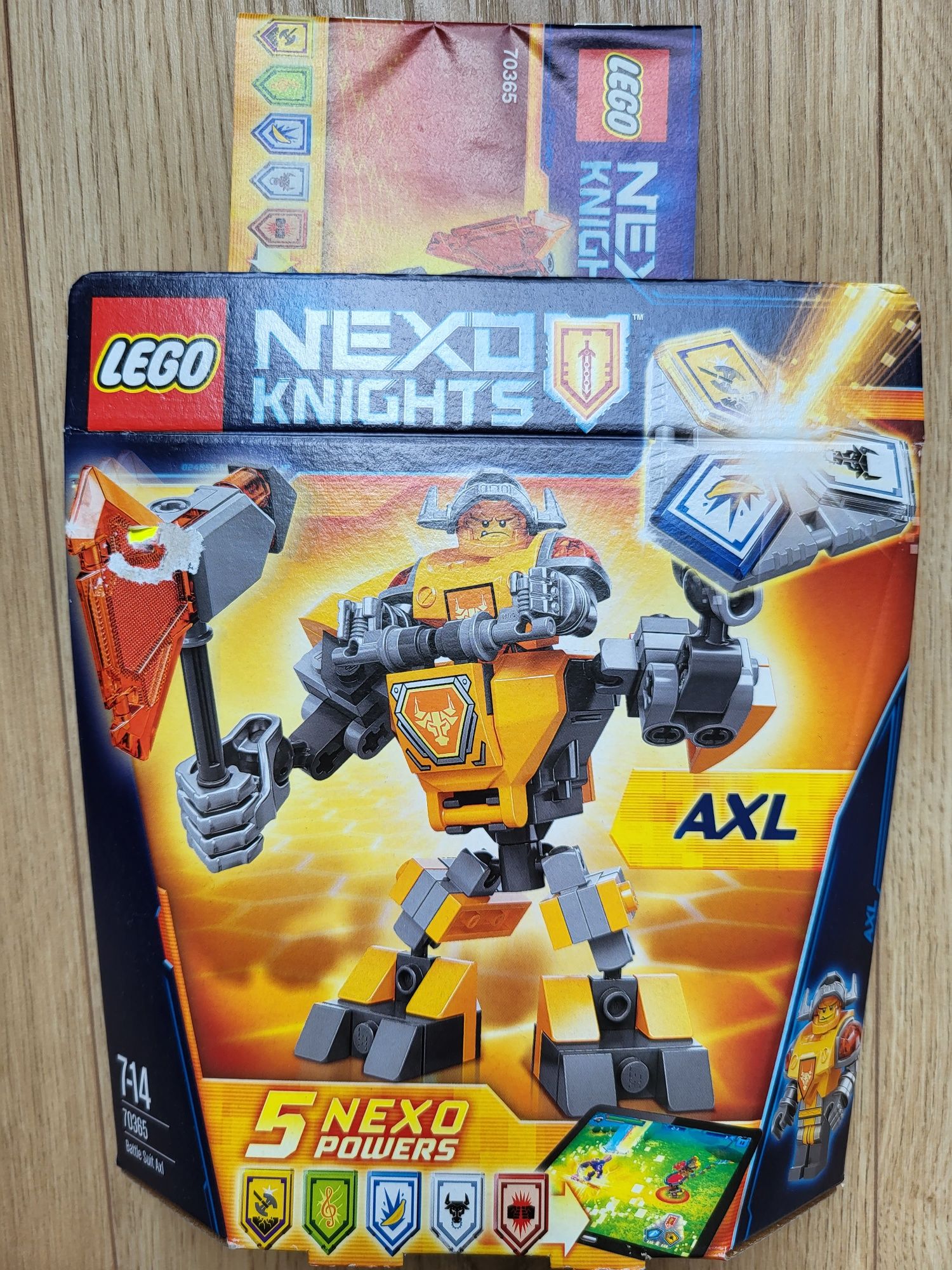 Lego nexo knights 70365 zbroja Axla