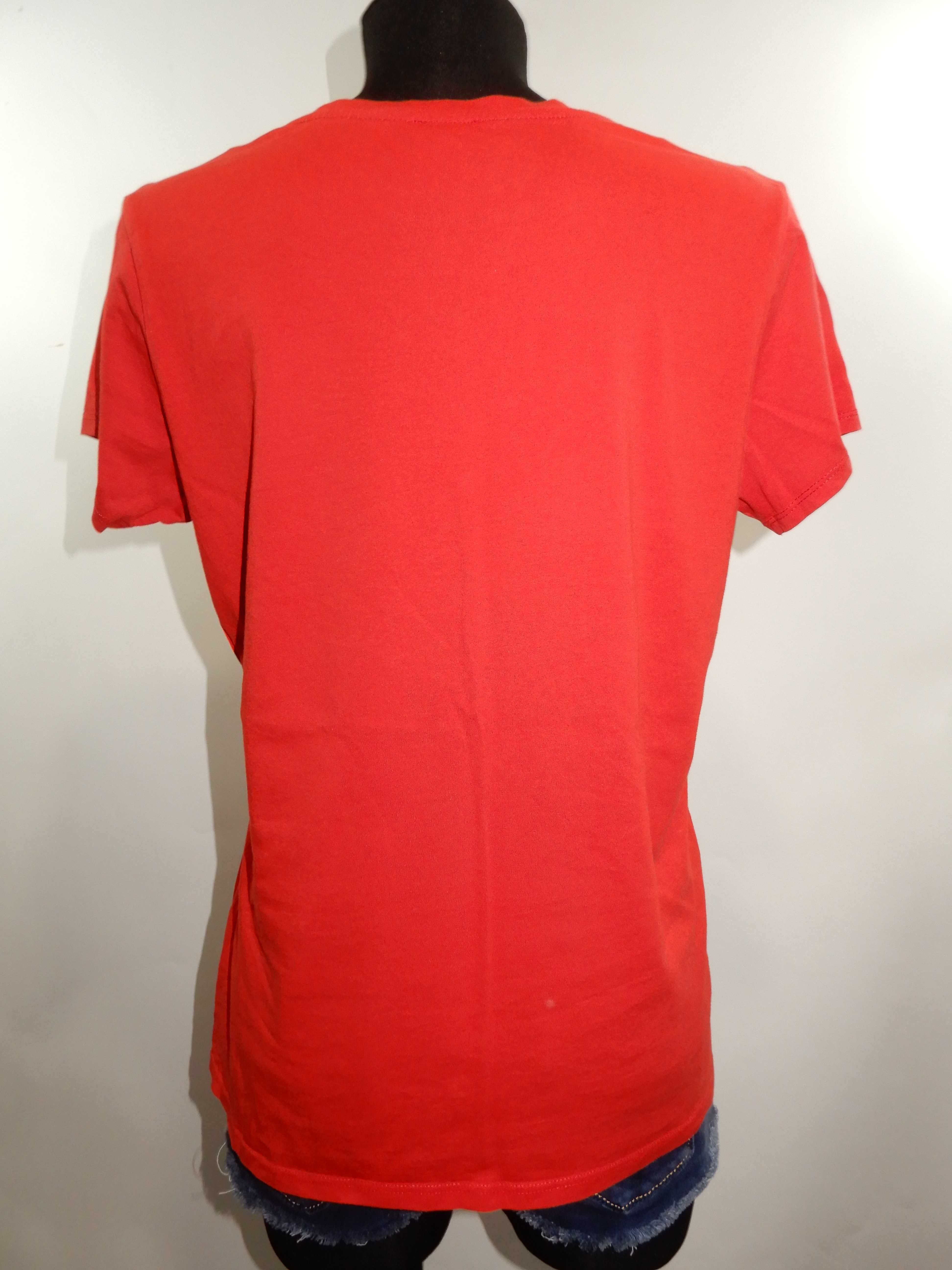 T-shirt bluzka Pani Mikołaj pomocnik czerwona bawełna George 38 M