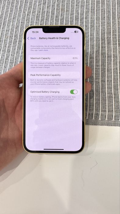 iPhone 14 256 ГБ Yellow (фізична SIM + eSIM)