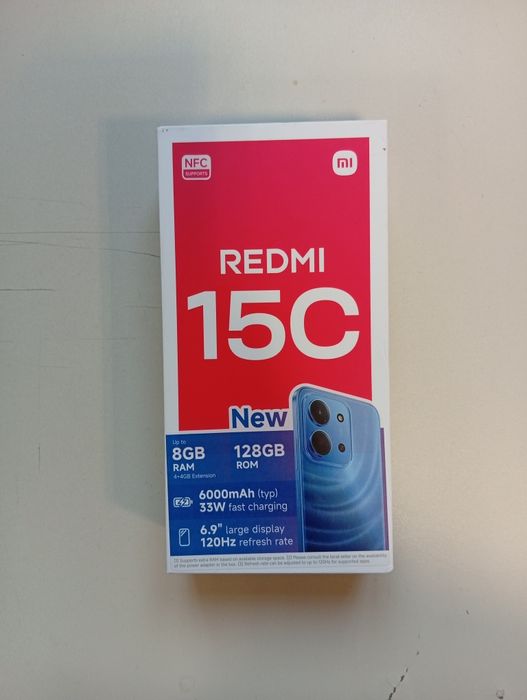 ovo, Redmi 15C Preto – Novo, com fatura e garantia
 fatura e garantia