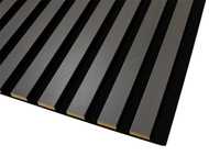 Lamele akustyczne na czarnym filcu 275cm x 54cm BLACK WOOD - wyprzedaż