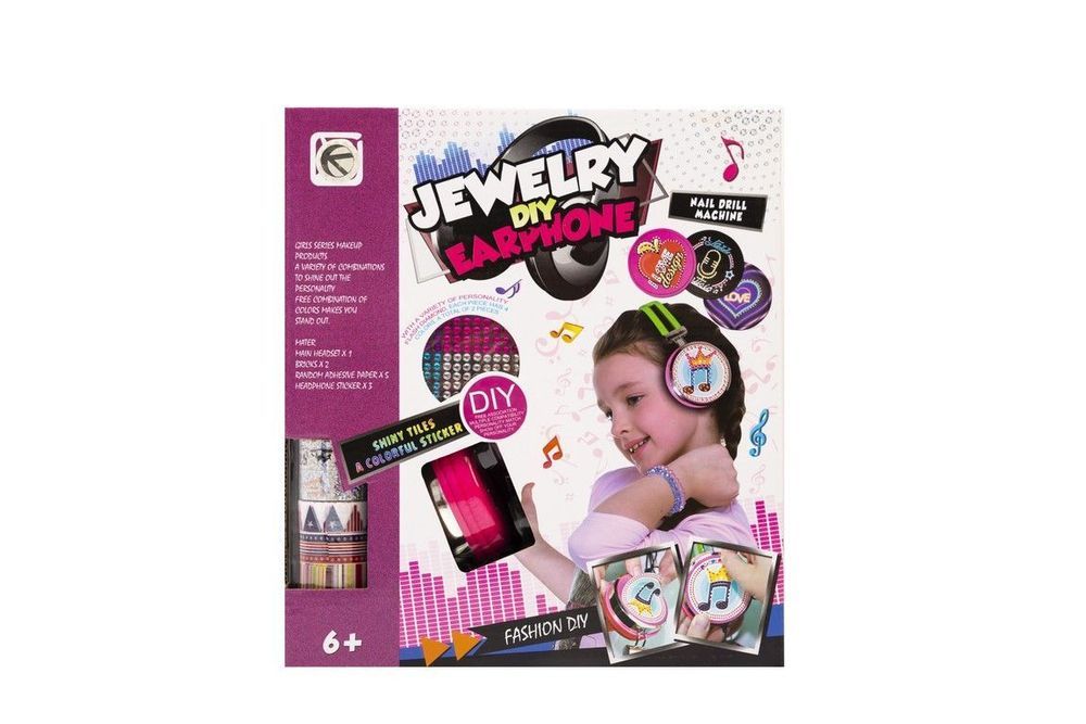 Słuchawki wraz z zestawem kryształków do ozdabiania