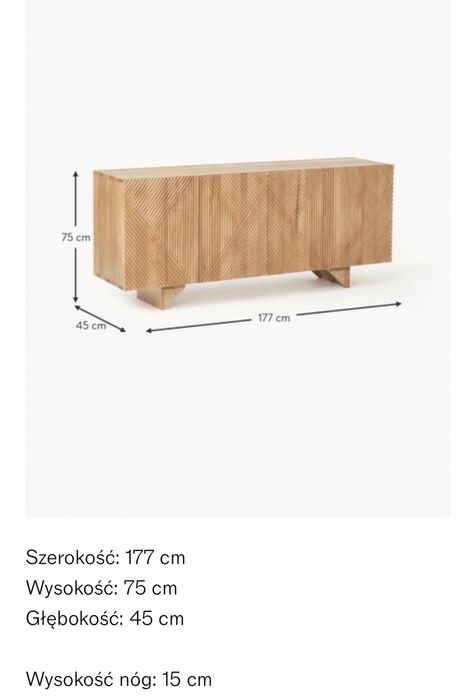 Komoda z drewna jesionowego Louis, Westwing