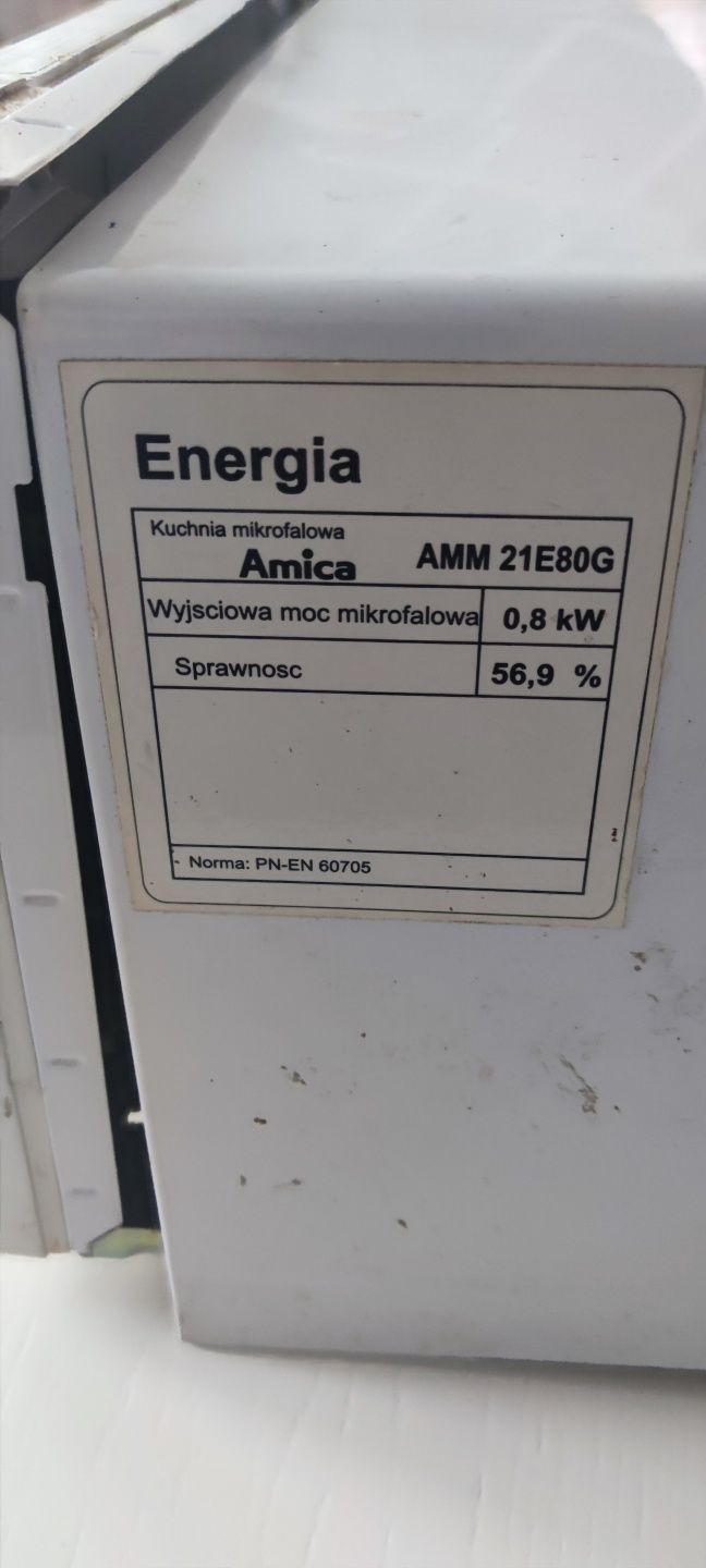 Części mikrofalówka Amica 21E80G