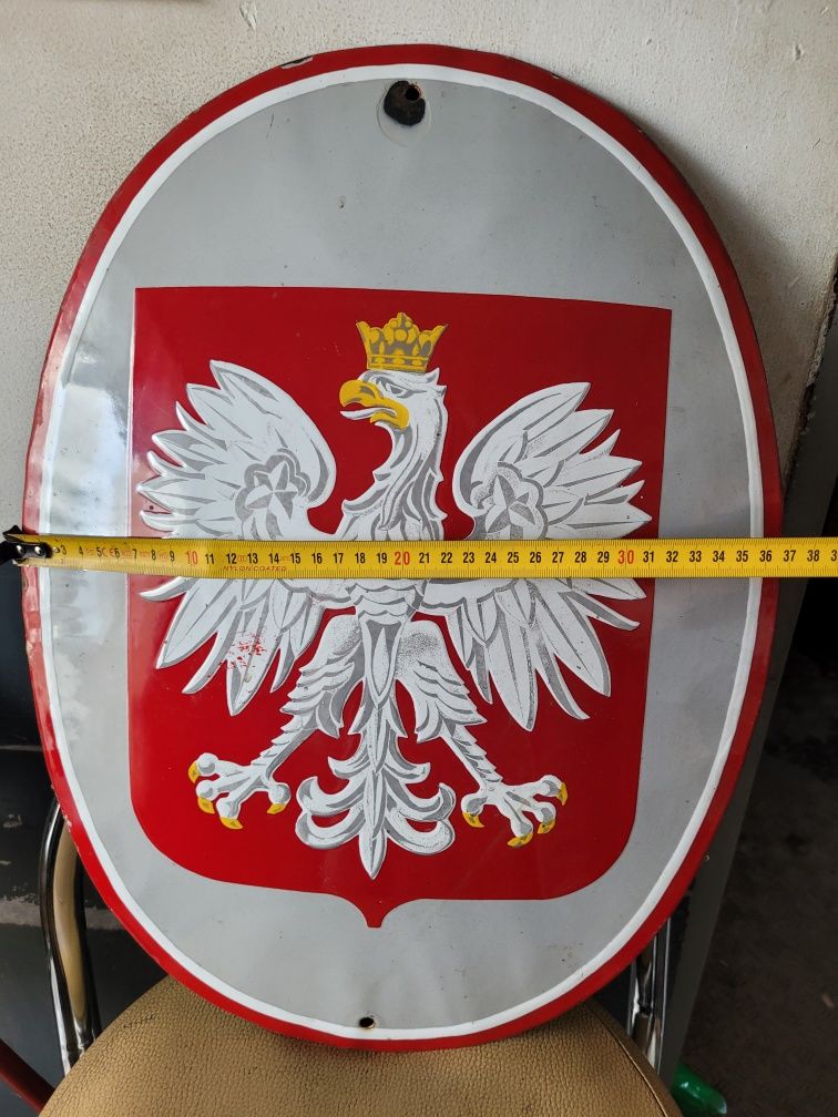 Godło Polski emaliowane