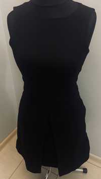 Tommy Hilfiger mała czarna sukienka, bawełna XS rozkloszowana