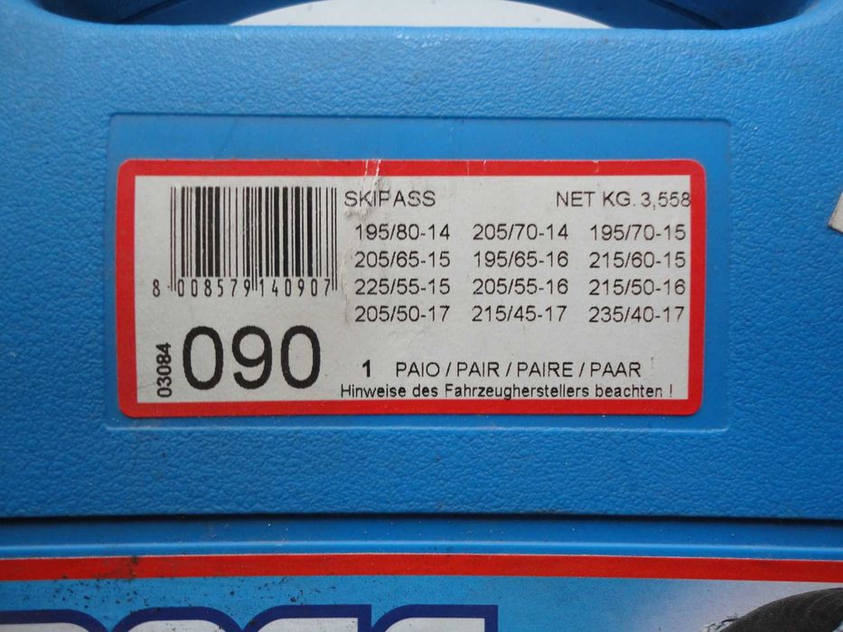 łańcuchy śniegowe SIMAKA rozm.90