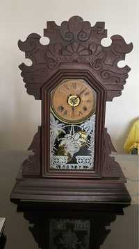 Relógio antigo em madeira - BAIXA DE PREÇO
