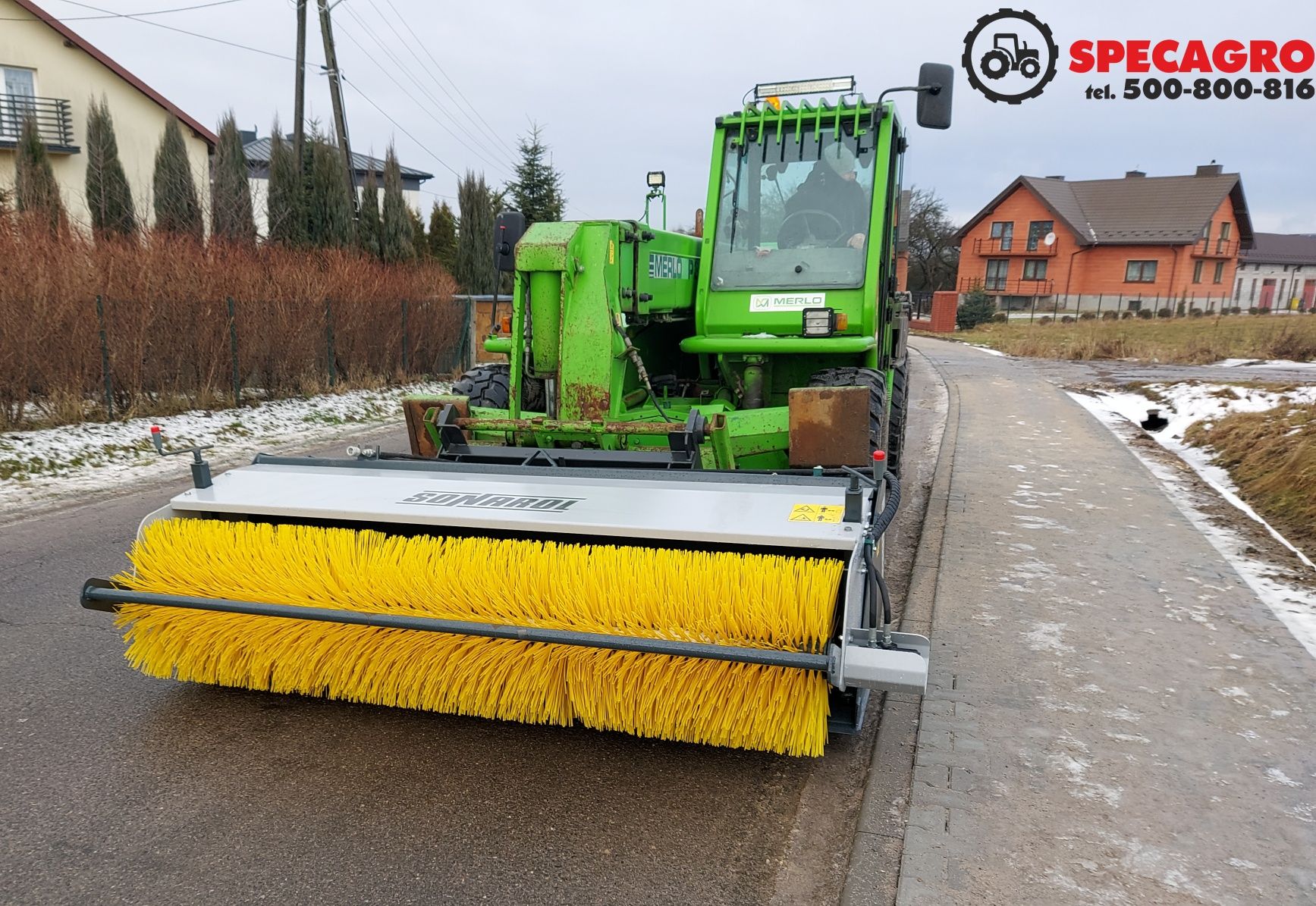 ŁYŻKA ZE SZCZOTKĄ 2w1 ! Sonarol Transport ! ZAMIATARKA !