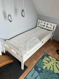 Łóżko dziecięce Ikea białe z ramą