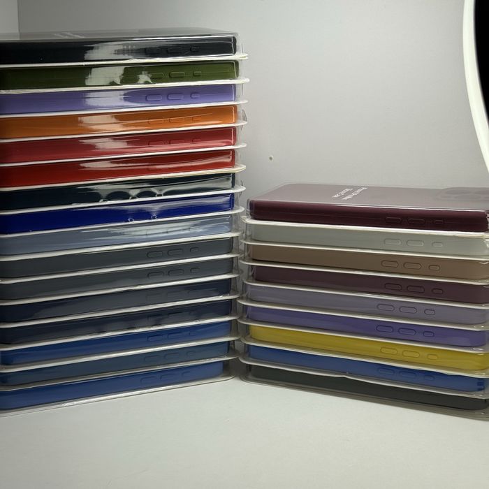 Чехол на iphone 15 pro max Silicone Case білий | Чохол для айфон