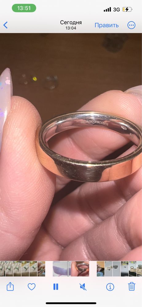 Giorgio Visconti кольцо с бриллиантом оригинал