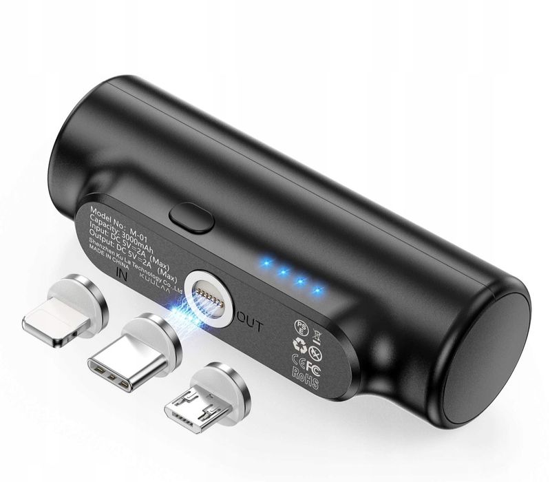 Kuulaa Magnetyczny Powerbank NOWY 3w1 Ładowarka MINI