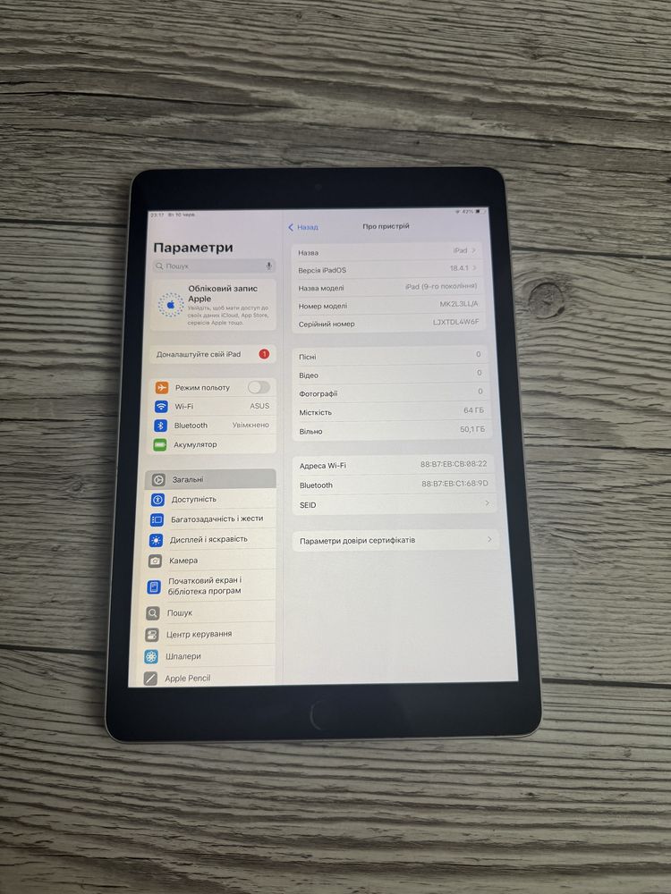 IPad 10.2 9th 2021 Silver 64Gb WiFi
