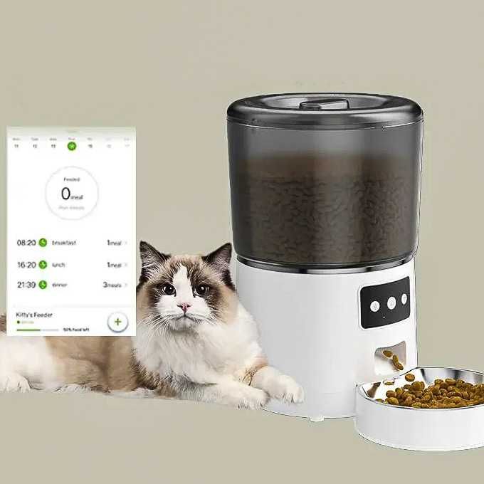 Автоматична WiFi годівниця дозатор для собак котів кормушка.