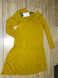 Sukienka musztardowa Carry XS żółta