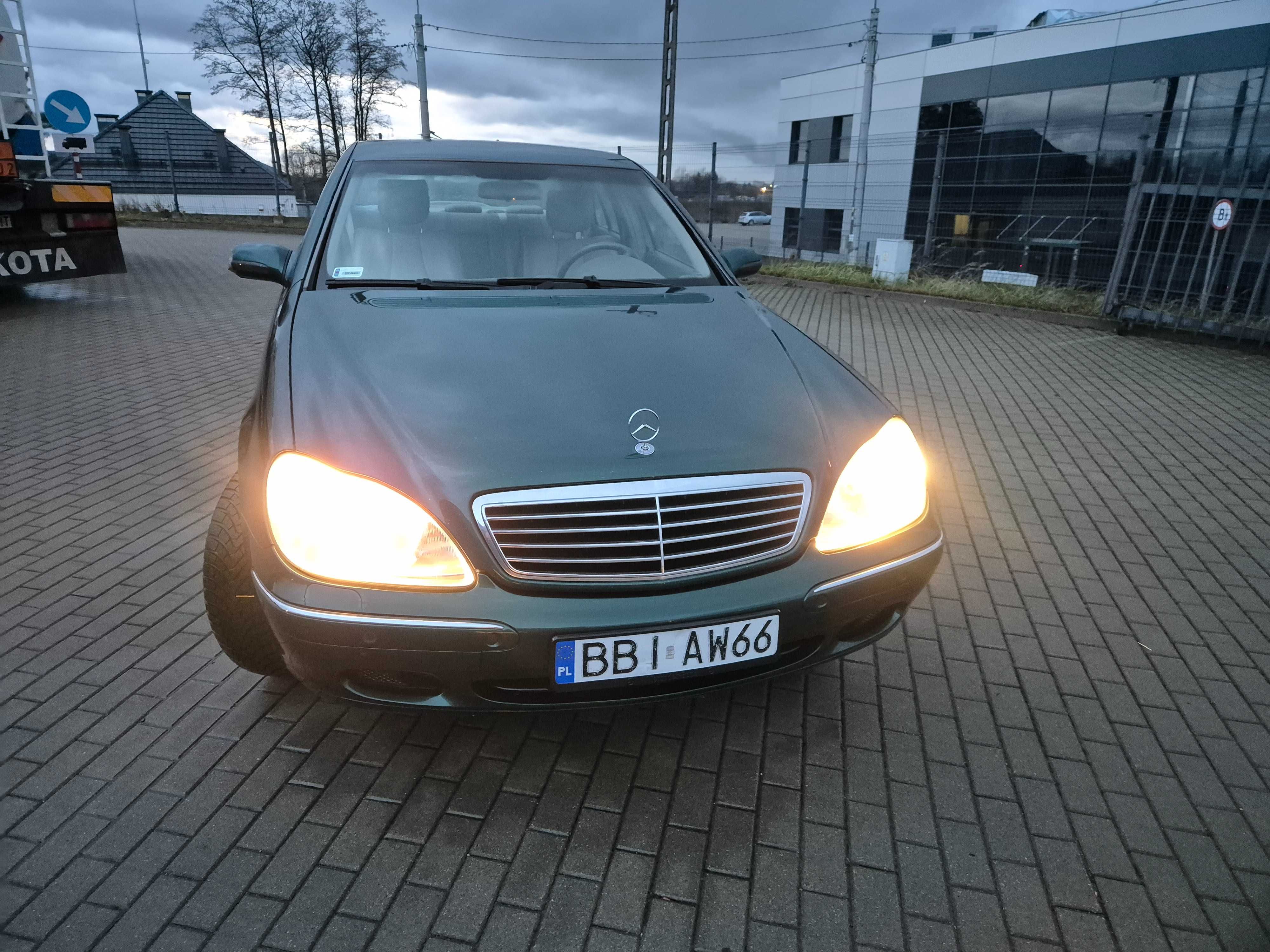 Mercedes S klasa 3.2 CDI zielony butelkowy możliwa zamiana ;)