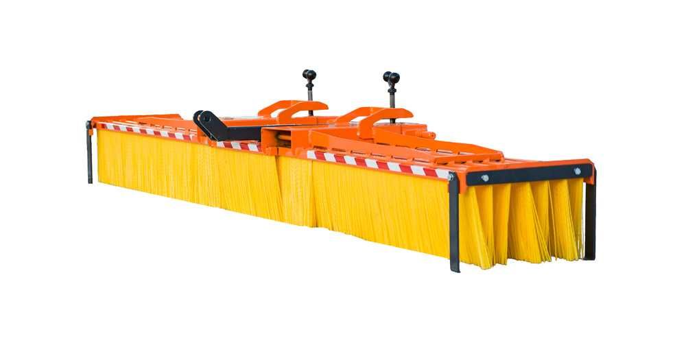 Szczota  ZL listwowa do śniegu piasku liści ! mocowanie tuz lub widły