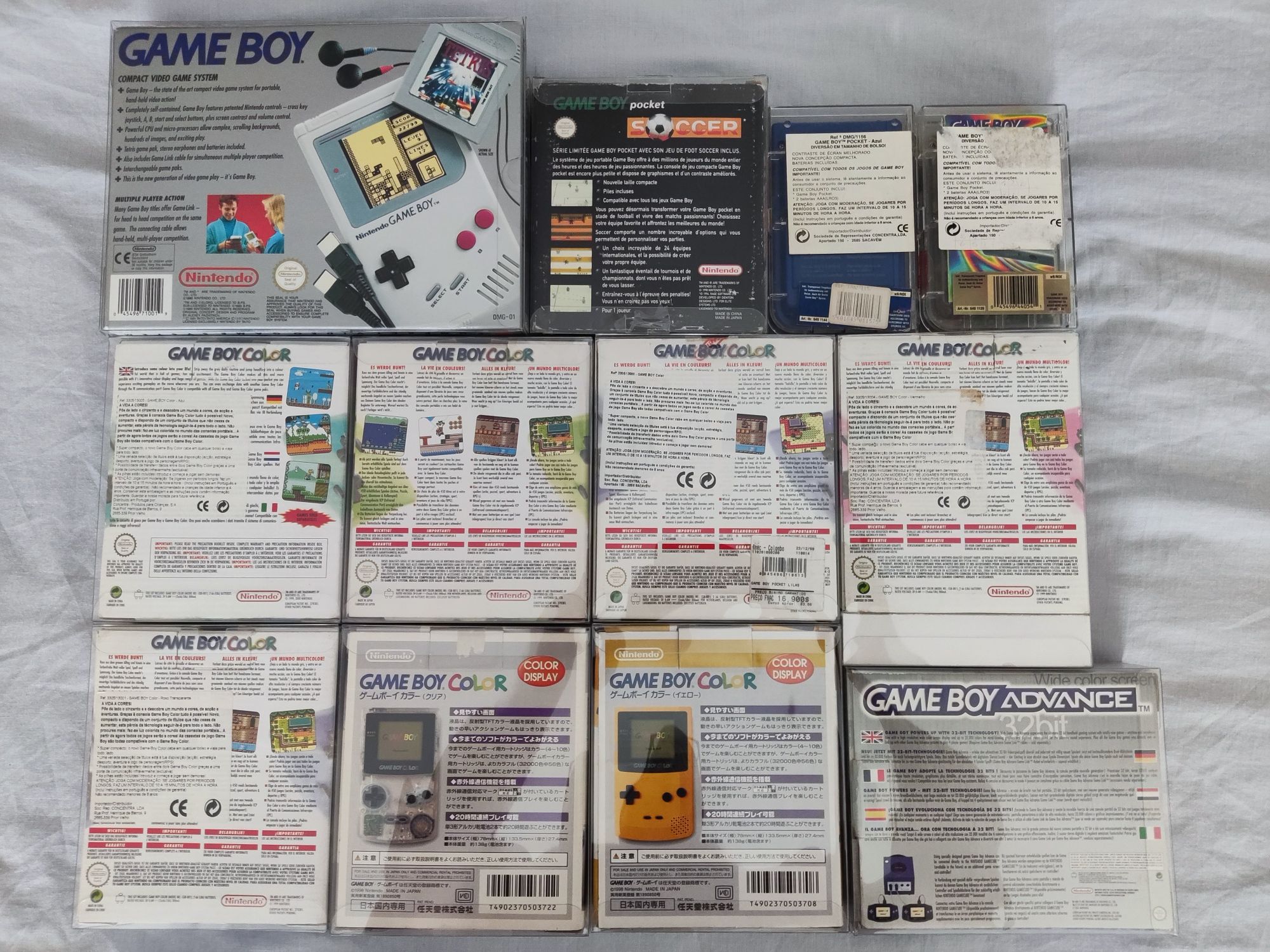 Consolas game Boy completas em caixa vintage