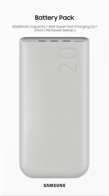 Nowy Powebank Samsung 20 000 mah 45W