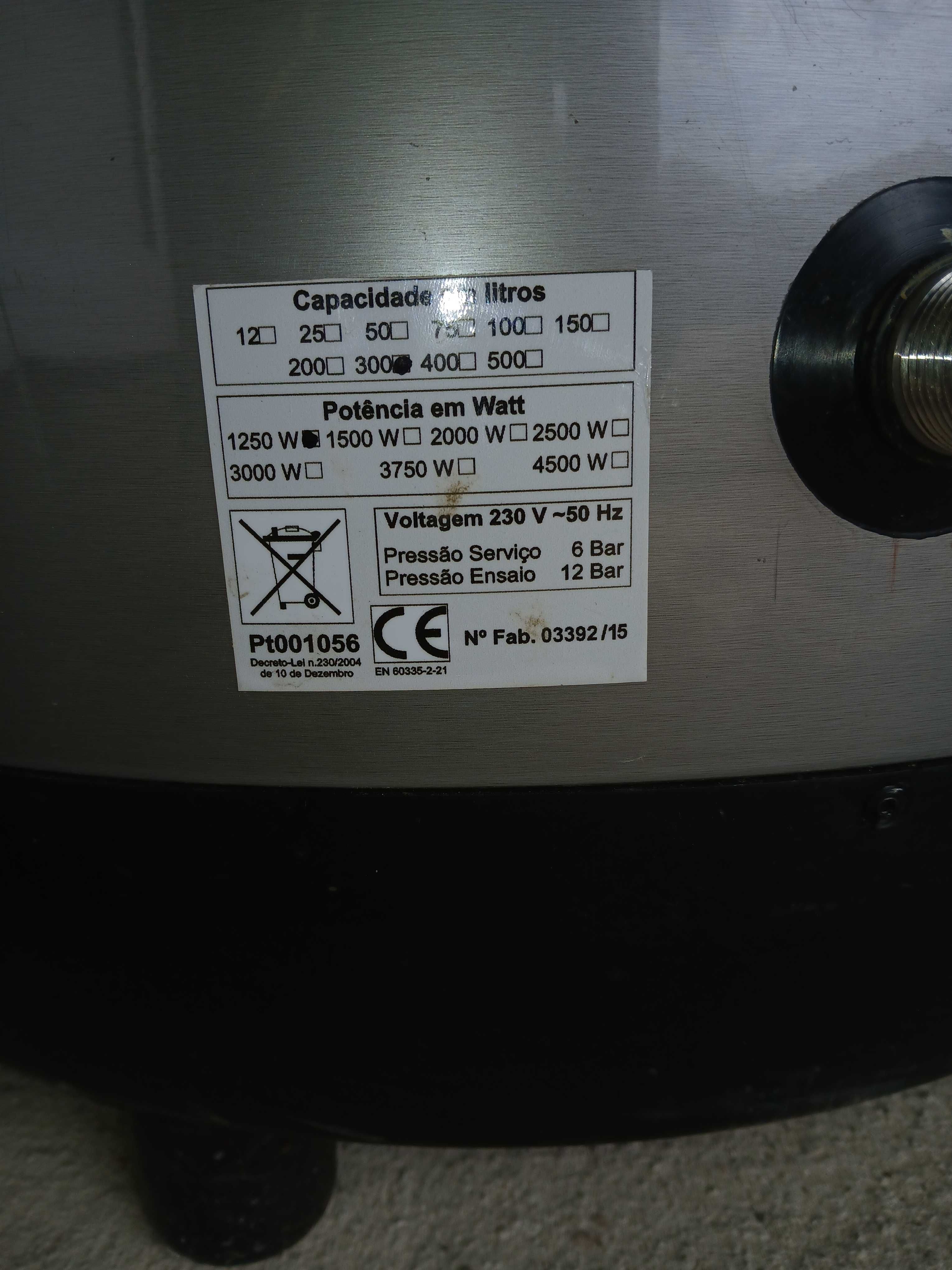 termoacumulador inox 300lts