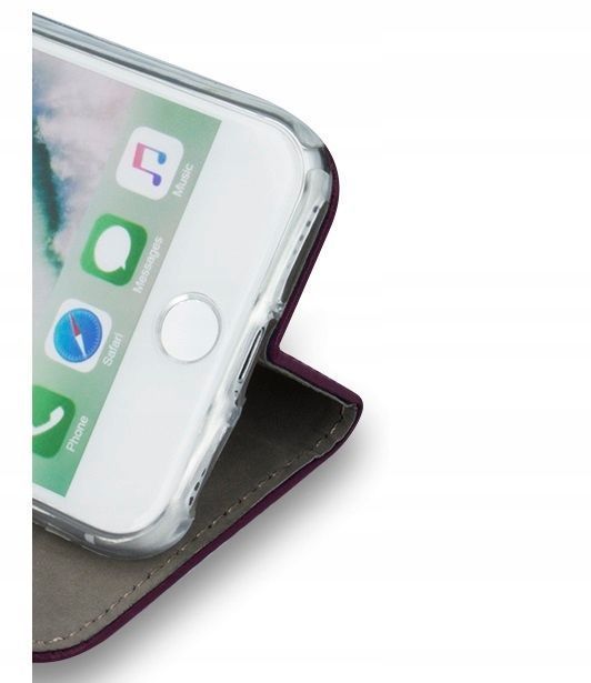 Etui Z Klapką Zamykane Magnetic Do Motorola Edge 50 Neo Burgundowe