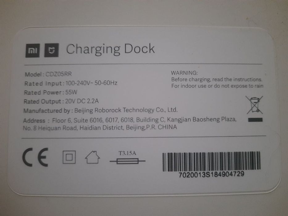 Робот-Пылесос Xiaomi Mijia Mi Robot Vacuum Cleaner SDJQR02RR